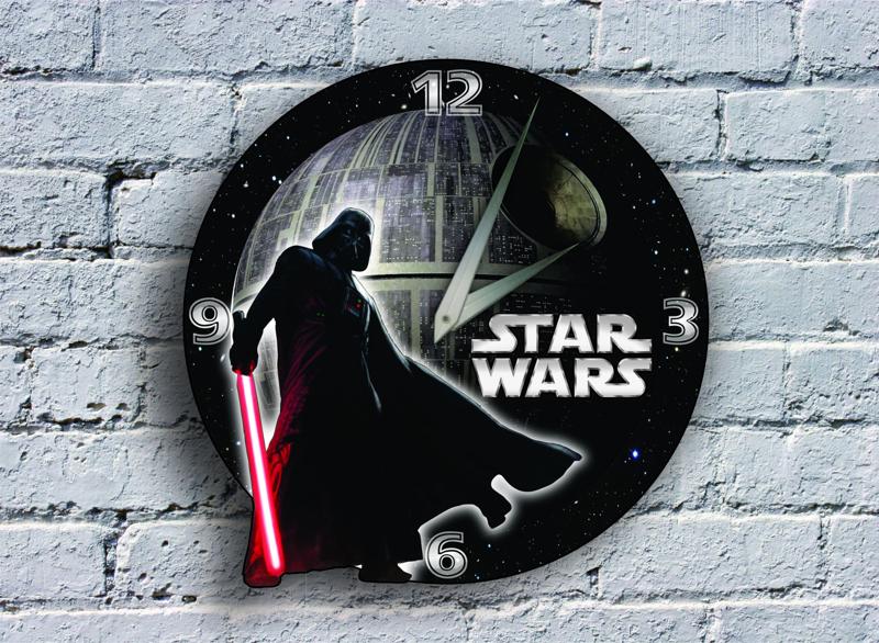 star wars wall clock