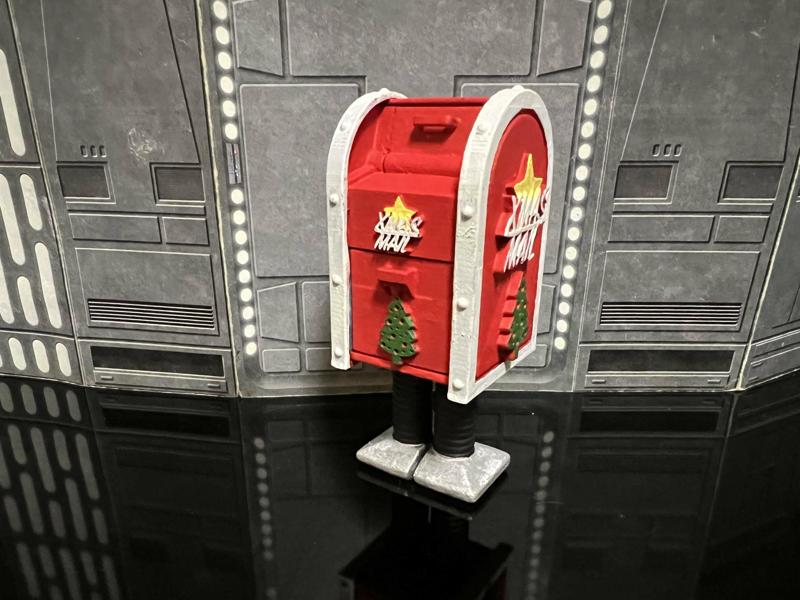 STAR WARS ADVENT CALENDAR 2023 DAY #7, SANTA MAILBOX, GONK DROID ACTION FIGURE, 3.75", 1/18 KENNER, HASBRO