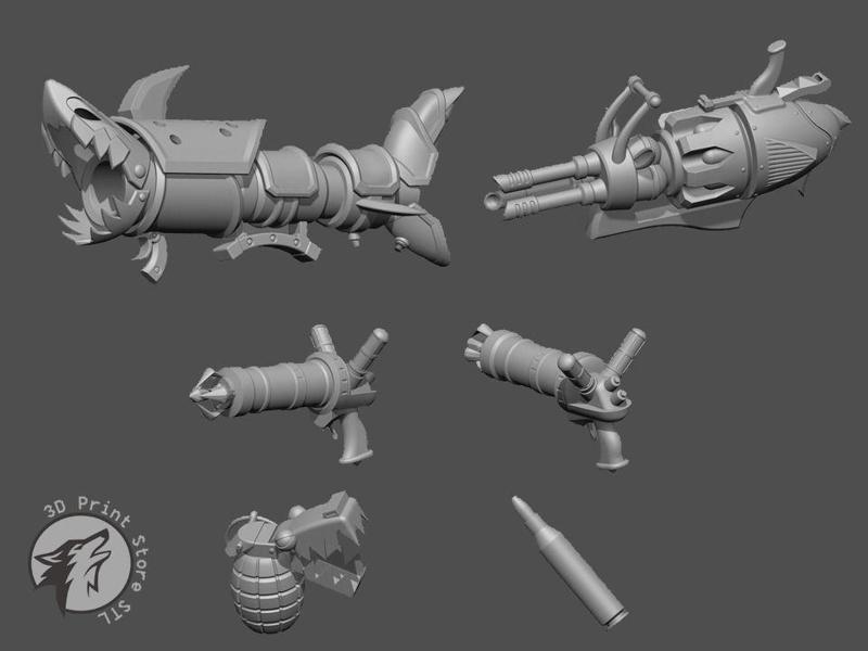 Jinx Weapon Collection LOL – Fan Art 3D print model