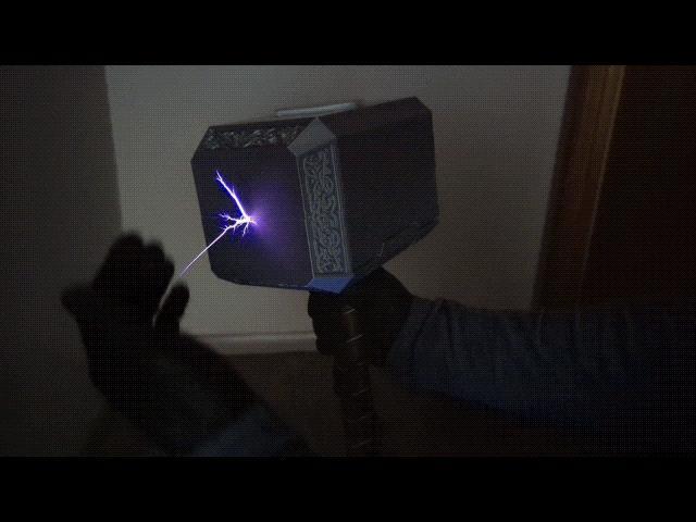 Thor’s Hammer that shoots electricity (Mjolnir)