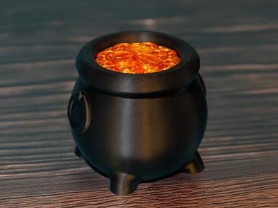 Cute Leprechaun Pot of Gold / Cauldron Candy Dish