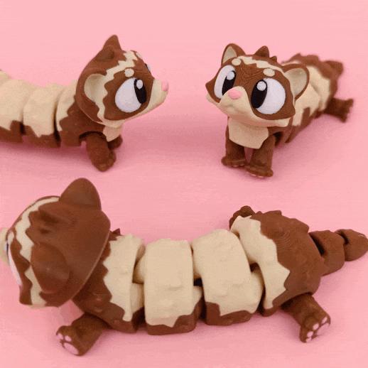 Flexi Ferret Articulated, Print in Place