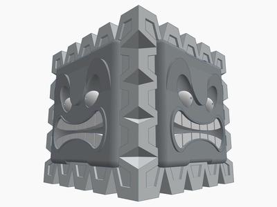 Thwomp container (Super Mario)