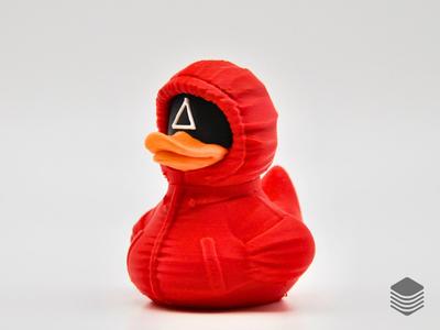 Squid Games Pink Guard Triangle Duck