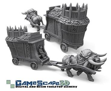 Dire OX and Small Merchant wagon-Promotional-full Model