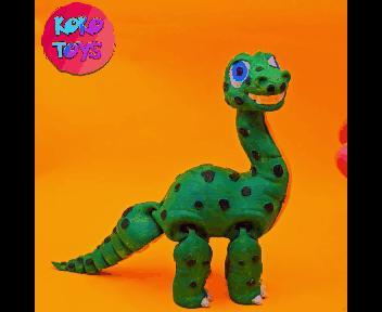 PRINT-IN-PLACE ARTICULATED CUTE Sauropoda Dinosaur