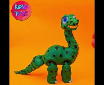PRINT-IN-PLACE ARTICULATED CUTE Sauropoda Dinosaur