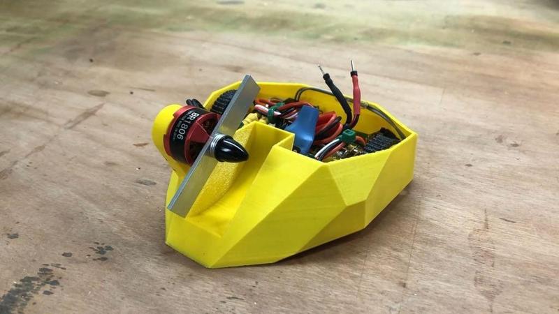 3D printable antweight battlebot: Bulldog