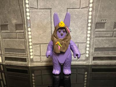 STAR WARS VINTAGE PEEPWOK EWOK, EASTER CANDY ACTION FIGURE, CUSTOM UNPRODUCED KENNER, HASBRO ACTION FIGURE