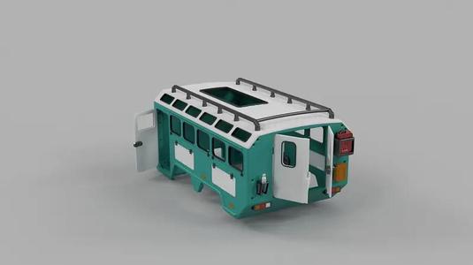 Crawler 4320 6×6 Expedition Cab – 1/10 RC body attachment