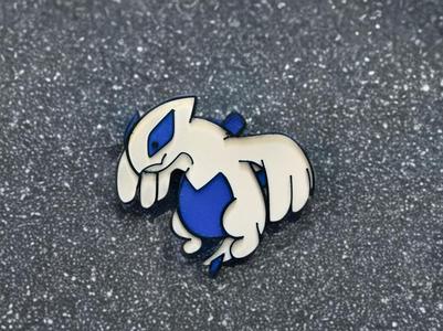 Cute Lugia Pokemon Chibi Fridge Magnet/Keychain