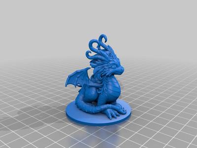 Cute Dragon with base