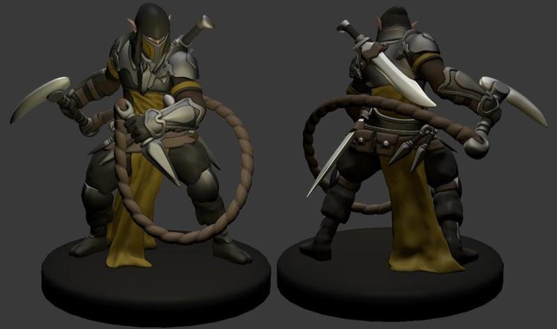 Elf Ninja Miniature