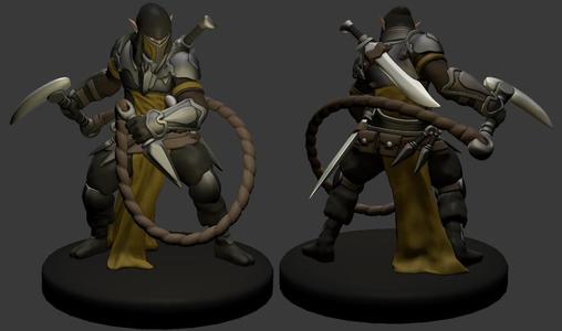 Elf Ninja Miniature