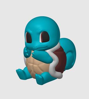 Squirtle Pokemon (Nosupport, 3mf included)