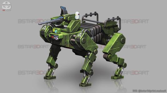 Robot Dog – Military Force Soldier – BattleField – High Quality