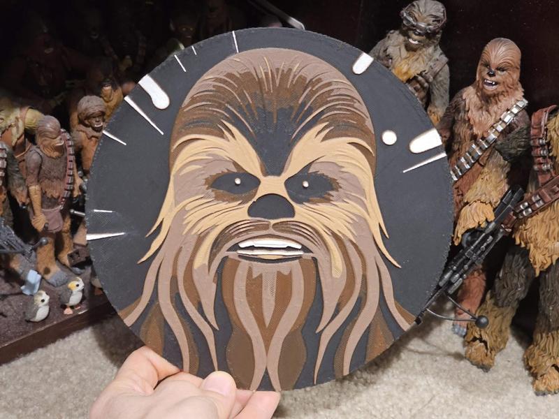 Star Wars (Inspired) “Let the Wookiee Win” HueForge Chewbacca