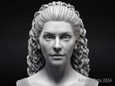 Marina Sirtis as Deanna Troi Bust Printable 3D Model