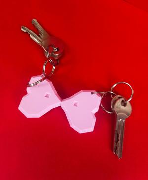 Luvdisc Valentine Magnetic Low Poly Keychain