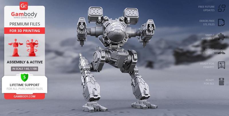 Mad Cat MkII 3D Printing Model | Assembly + Action