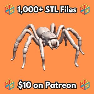 28mm DND Creepy Crawly Arachnid Spider Figure for Dungeon Crawls MineeForm FDM 3D Print STL File