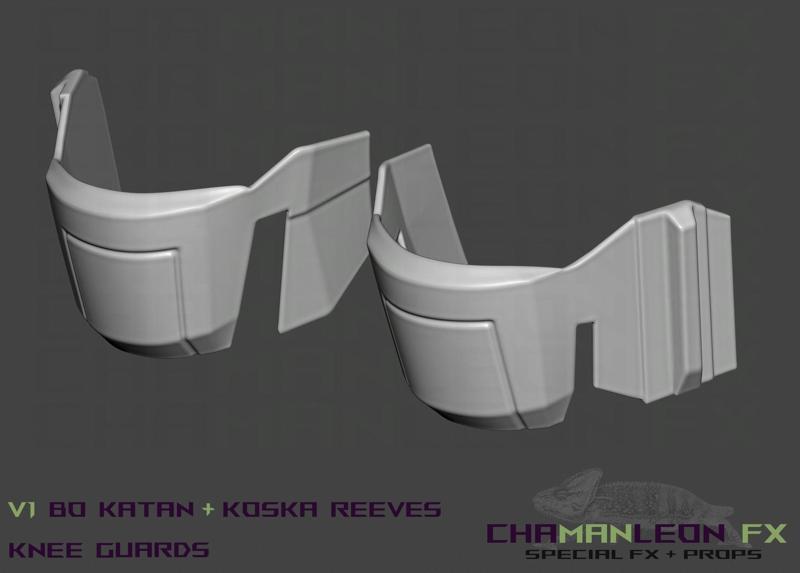Bo Katan and Koska Reeves Cosplay Knee Guards The Mandalorian