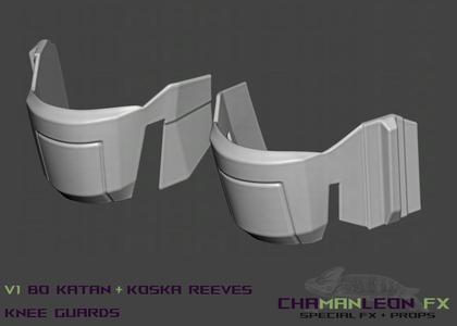Bo Katan and Koska Reeves Cosplay Knee Guards The Mandalorian
