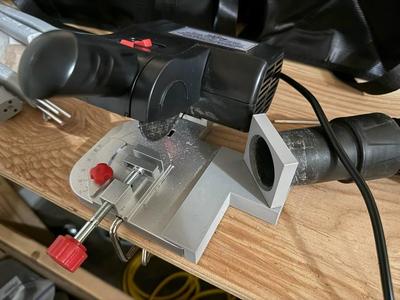 Shop Vac Mount for JOUNJIP Mini Miter Cut-Off Chop Saw