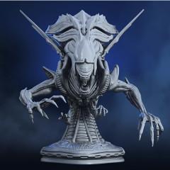 Alien Queen Bust 3D Printing Figurine | Assembly
