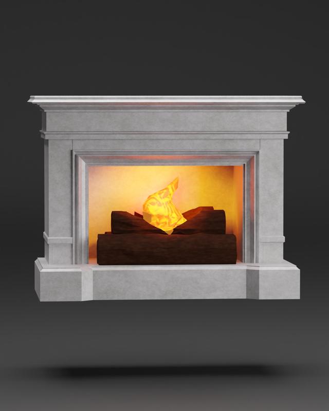Tea Light Fire Place Mantel