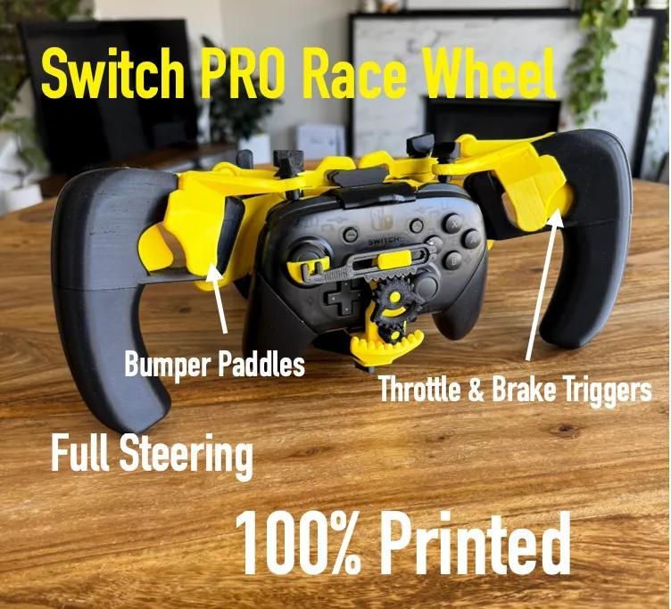 Nintendo Switch PRO Controller Racing Wheel 100% 3D printed – TEST FIT