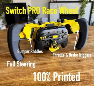 Nintendo Switch PRO Controller Racing Wheel 100% 3D printed – TEST FIT