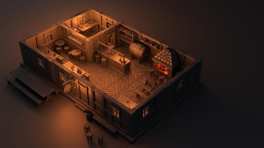 The Boasting Cock Tavern – modular terrain OpenLOCK compatible