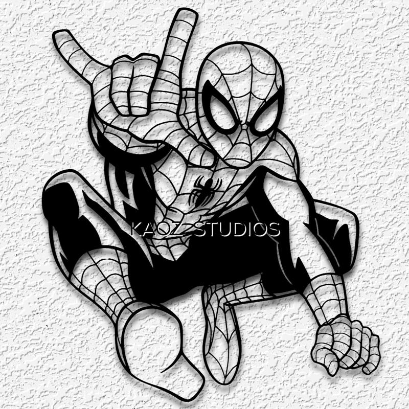 spiderman wall art spider man wall decor marvel comics fanart