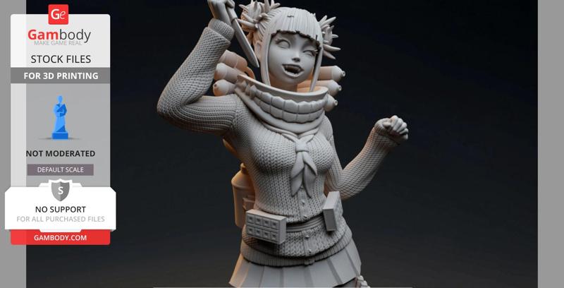 Devil Himiko Toga with Two Heads