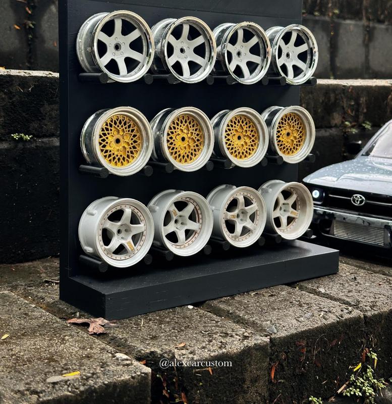 Diecast wheels-rims display / base – 1/10