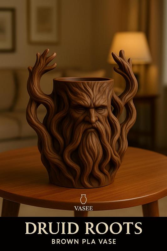 Vase Art – face organizer pot with poetic serenity
