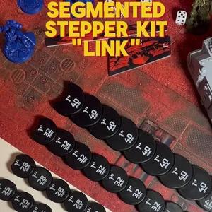 Segmented Stepper Kit “Link” | 25/28/32/40mm Bases  | Kill Team | Wargame | Measure Around Corners | Ruler | Modular | 1-Inch Segments Range
