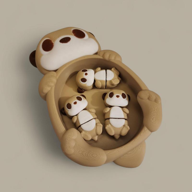 Otter Family – Trinket Tray & Flexi Babies!