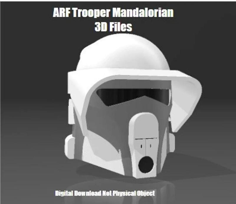 Clone ARF Trooper Inspired Mandalorian Helmet 3D files(3mf)