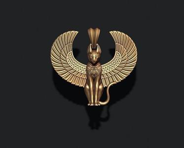 Egyptian God cat Bastet pendant