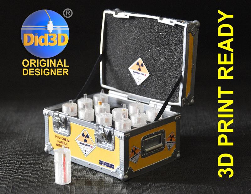 PLUTONIUM CASE BTTF 3D Print HQ 1-8 Scale