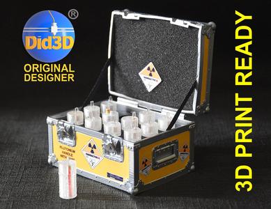 PLUTONIUM CASE BTTF 3D Print HQ 1-8 Scale
