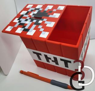 Minecraft TNT Piggy Bank