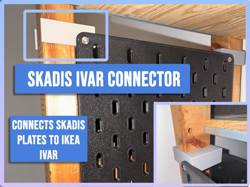 IKEA SKADIS TO IVAR CONNECTOR