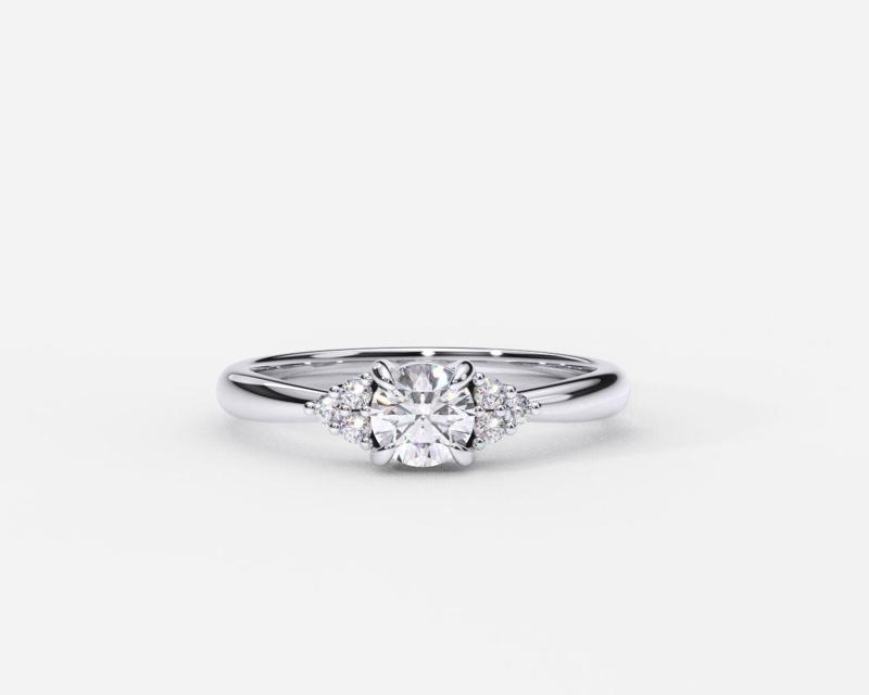 ZDR0218 diamond engagement ring gold