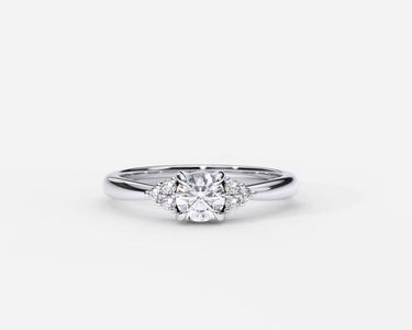 ZDR0218 diamond engagement ring gold