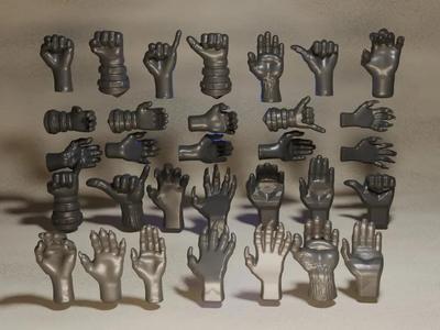 Hand Model Gesture Collection