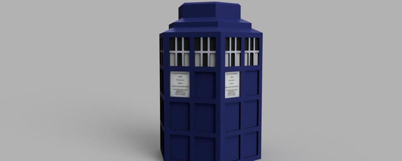 TARDIS VASE (support free)