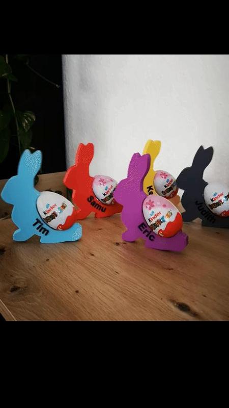 Personalized Easter Bunny Wobbler